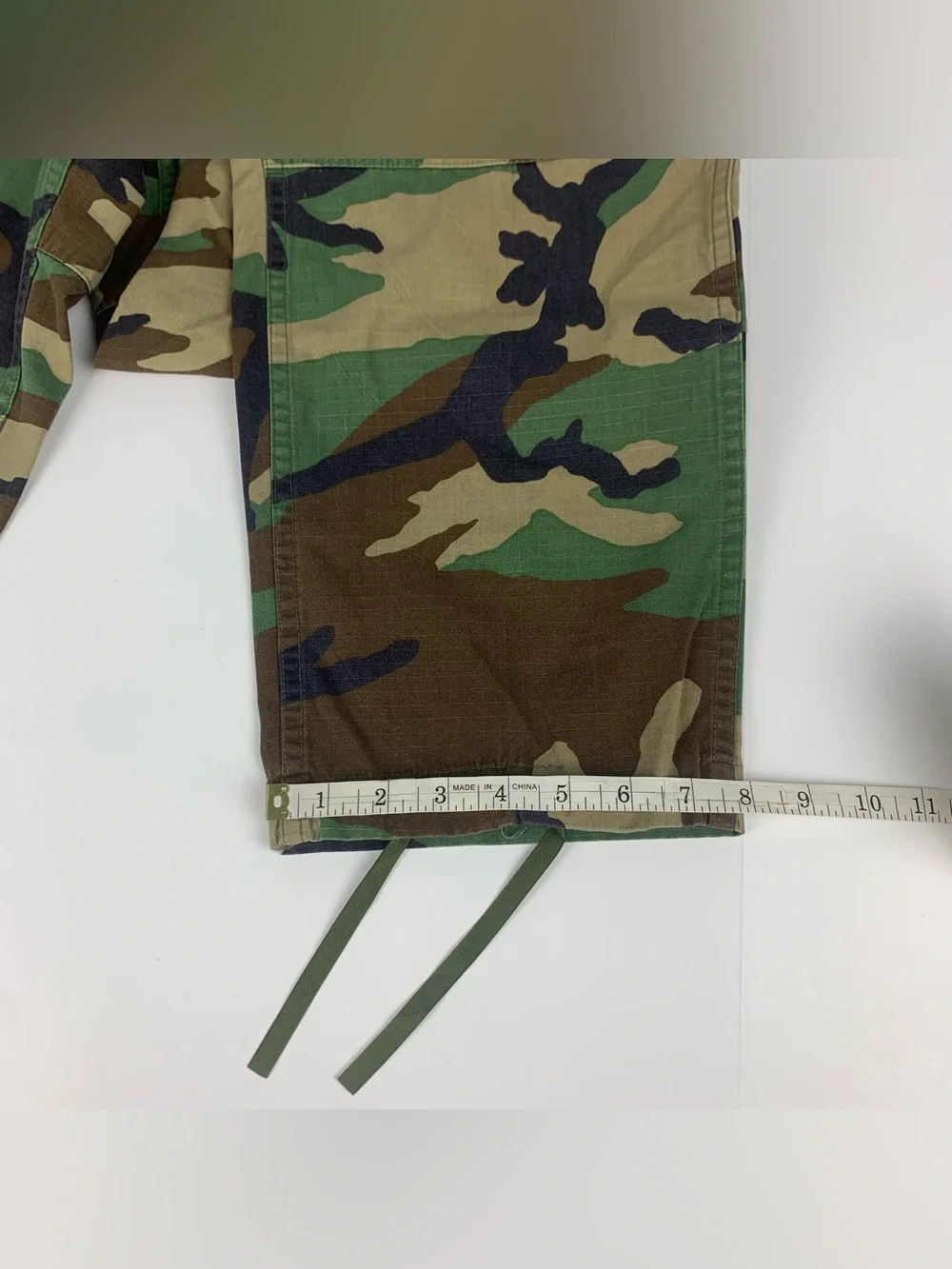 US Army Camo Pants Camouflage Woodland Combat Trousers Military Medium Long
